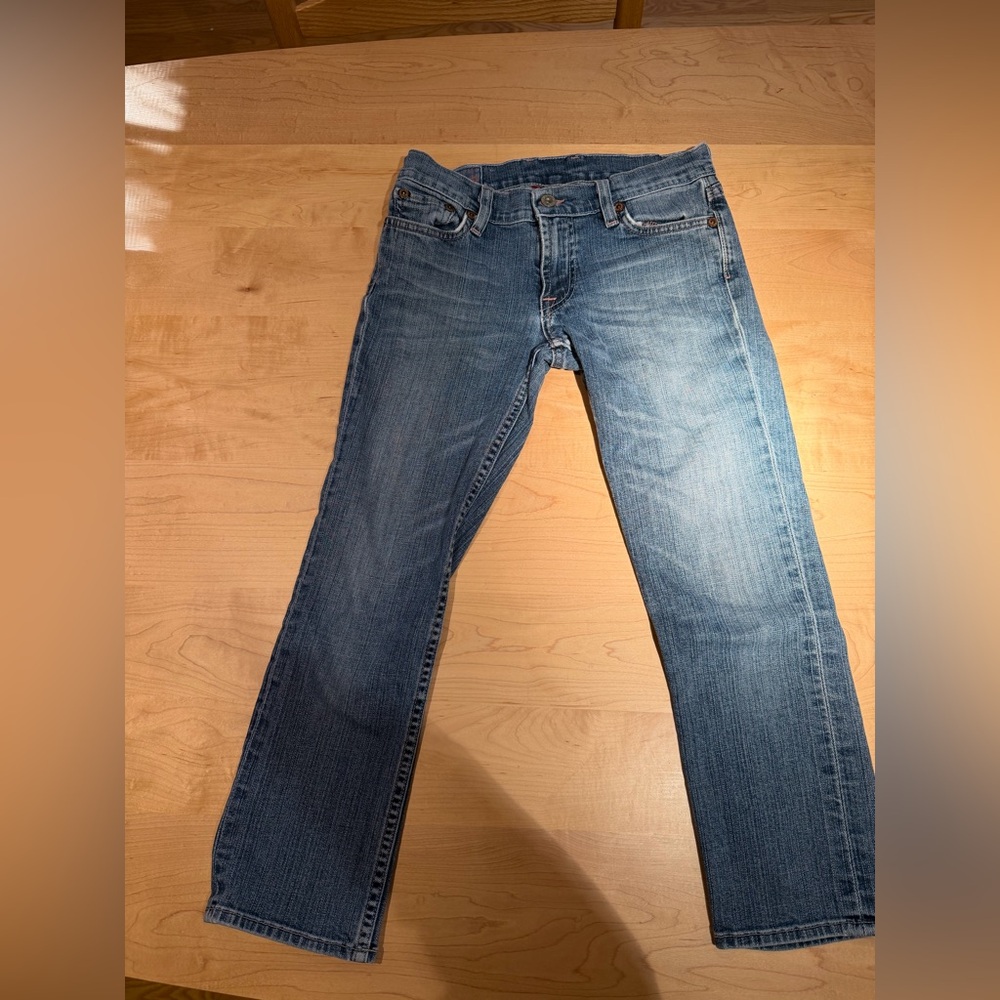Vintage Luck brand Crop jeans Y2K